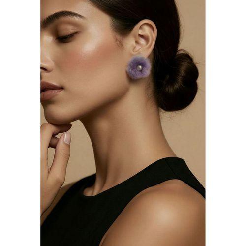 Monalisa Home İncili Peluş Figürlü Küpe