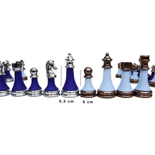 Satranç Taşı Zamak Polyester Parlement Turkuaz