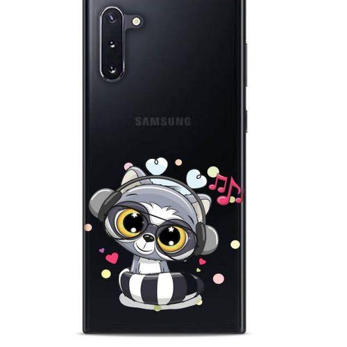 Zoologix (76) Samsung Galaxy Note 10 Şeffaf Kılıf Silikon Desenli