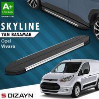 S-Dizayn Opel Vivaro B Kısa Şase Skyline Krom Yan Basamak 213 Cm 2015-2018 A+ Kalite