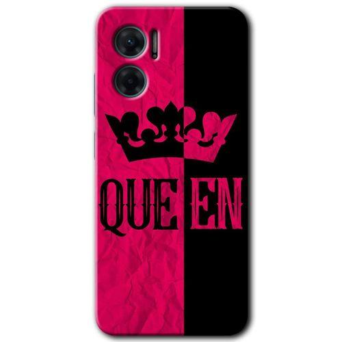 Potkal Hediye Fabrikası Xiaomi Redmi Note 11E HD Baskılı Kılıf + 9D Tam Ekran Koruyucu - Queen