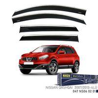Niken Nissan Uyumlu Qashqai 2007-2013 Kromlu Cam Rüzgarlığı 4Lü