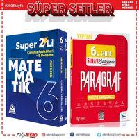 Örnek Akademi 6. Sınıf Süper İkili Matematik ve Sınav Paragraf Sınav Kalitesinde Soru Bankası Seti 2 Kitap