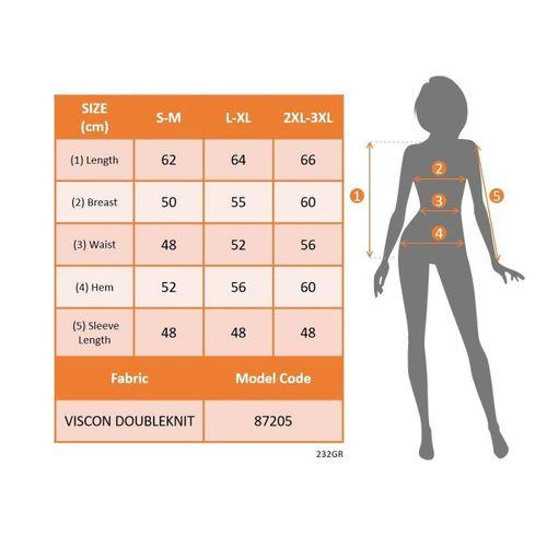 Kadın Uzun Kollu V Yakalı Viskon Iki Iplik Bluz