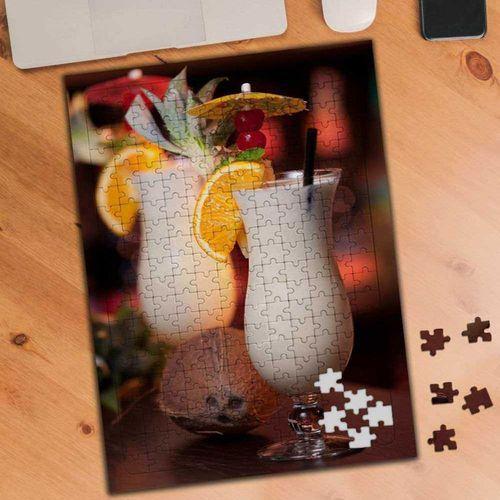 Meyveli Kokteyl Bardaklar 240 Parça Puzzle Yapboz Tablo-12312119