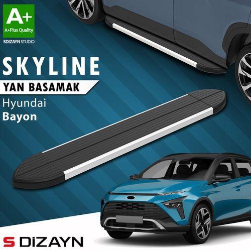 S-Dizayn Hyundai Bayon Skyline Aluminyum Yan Basamak 173 Cm 2021-2024 A+ Kalite