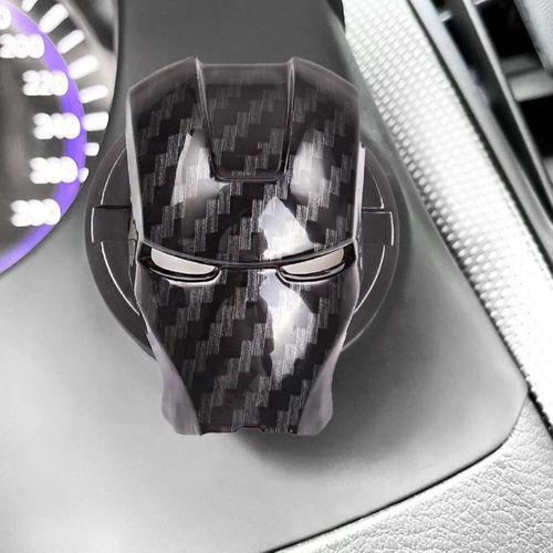 Iron Man Start Stop Koruyucu Kapak Start Stop Tuş Çerçevesi Karbon