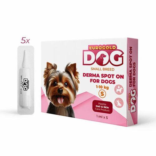 EuroGold Dog Deri Bakım Damlası 1-10 kg | Tüy Dökülmesini Azaltır, Kaşıntıyı Giderir, Parlak Tüyler