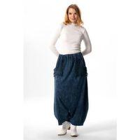 Beli Lastikli Behin Çift Cepli Sonbahar ve Kışlık Otantik Triko Şalvar İndigo indg