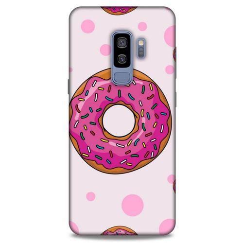 Samsung Galaxy S9 Plus Uyumlu Kılıf Pembe Delisi (25) Antişok Kapak Donut
