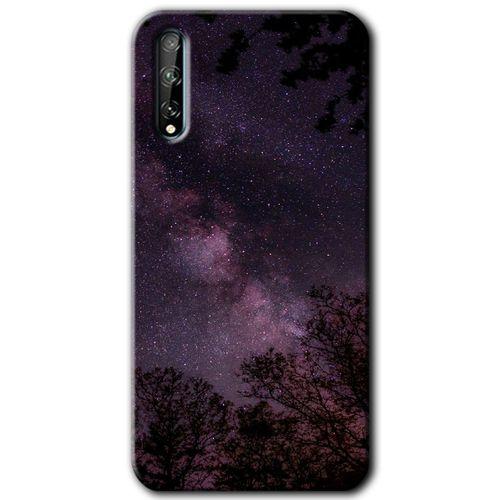 Huawei Y8P HD Baskılı Kılıf + 9D Tam Ekran Koruyucu - Gece Galaksi