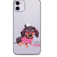 Zoologix (32) Apple iPhone 12 Mini Şeffaf Kılıf Silikon Desenli