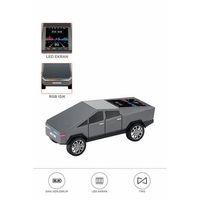 D68 Cyber Model Araba Tasarımlı Bluetooth Hoparlör 15w Güçlü Ses Rgb Led /tws/usb Gri