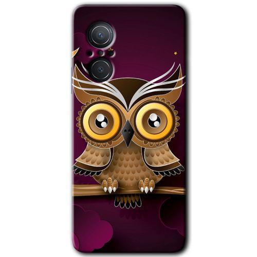 Potkal Hediye Fabrikası Huawei Nova 9 SE Kılıf HD Desen Baskılı Arka Kapak - Owl Bird Branch