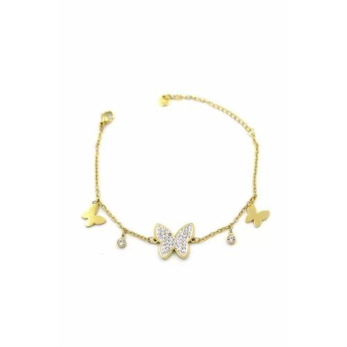 Kelebek Bileklik - Altın