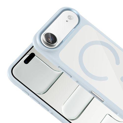 Apple iPhone 17 Air Kılıf M-Safe Şarj Özellikli Metal Kamera Çerçeveli Zore Tiko Kapak