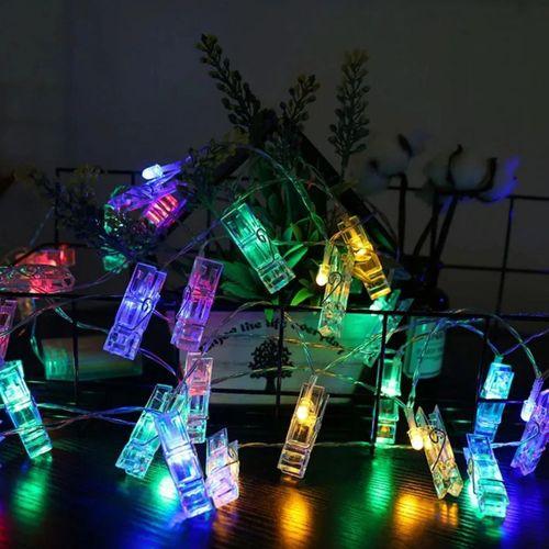 Greyder Gd972 Şerit Pilli Aydınlatma 2 Metre 10 Adet Rgb Mandal Led