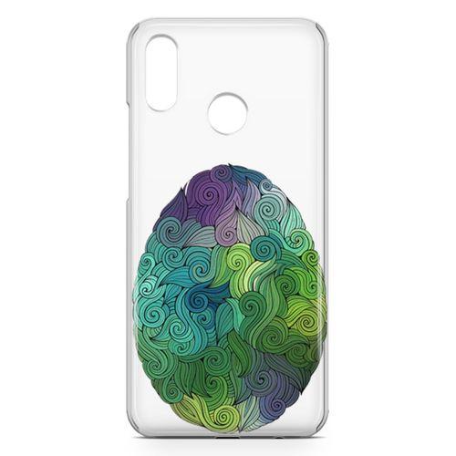 Huawei Nova 3e Kılıf Tüylü Yumurta Arka Kapak Koruma Desenli Full Koruyucu