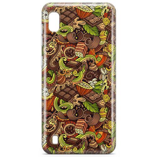 Samsung Galaxy A10 Kılıf Sıcak Çikolata Arka Kapak Koruma Desenli Full Koruyucu