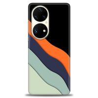 Huawei P50 Pro Kılıf HD Baskılı Kılıf - Siyah + Tam Ekran Koruyucu