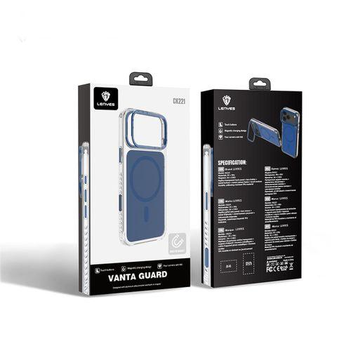 Apple iPhone 17 Pro Kılıf M-safe Şarj Özellikli Metal Kamera Çerçeveli Airbag Tasarımlı Lenyes CK221 Sert PC Kapak