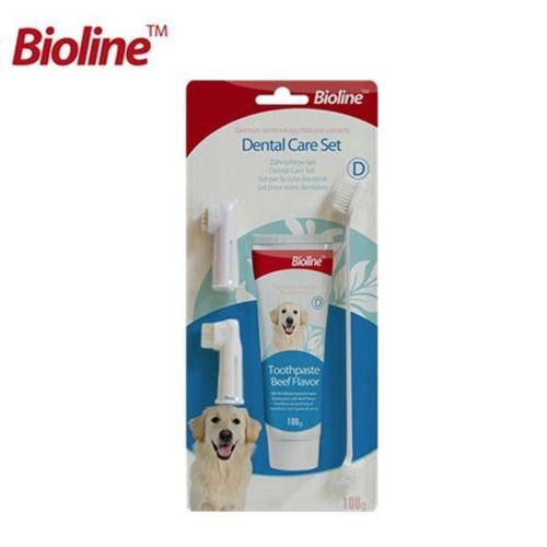 Bioline Köpekler İçin Ağız Temizleme Jeli ve Diş Fırçası Seti