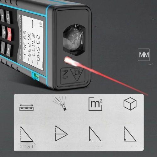Profesyonel 40 Metre Dijital Lazer Metre Ölçer Lcd Ekran, Su Terazili, Alan Hacim
