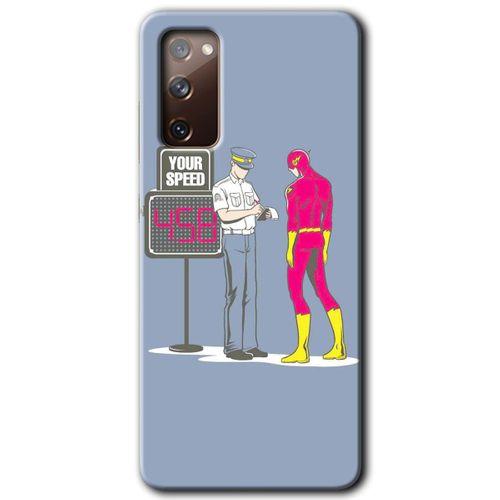 Galaxy S20 FE Kılıf HD Desen Baskılı Arka Kapak - Hız Limiti + Kırılmaz Cam