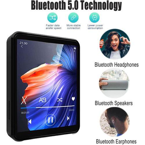 MP3 Çalar Bluetooth 5.0,2.4" Full Dokunmatik Ekranlı Taşınabilir Mp3 Mp4 Çalar