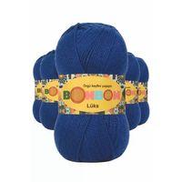 5 Adet Lüks Patik İpi Yünü Saks Mavi 98488