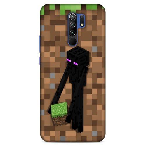 Lopard Xiaomi Redmi 9 Uyumlu Kılıf PiXel (26) Tpu Silikon Kılıf Kahverengi MC
