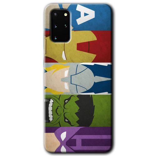 Samsung Galaxy S20 Plus HD Baskılı Kılıf + 9D Tam Ekran Koruyucu - Avengers-1