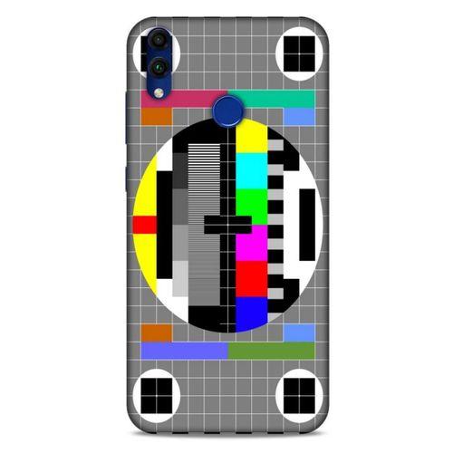 Retro (24) Desen Darbe Emici Kılıf Renkli Huawei Honor 8C Kılıf