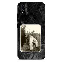 Casper Via A4 Kılıf Atatürk (29) Arka Koruma Kılıfı Siyah Mermer