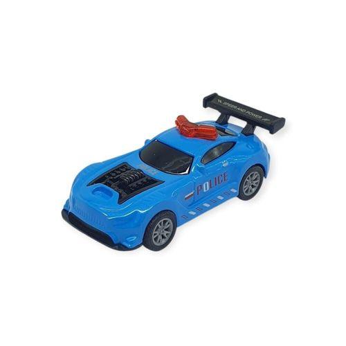 Çek Bırak Metal Küçük Arabalar 8 cm - SH40031 - Mavi Polis Arabası