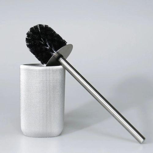 By Selim Lydia Gümüş 5 Parça Polyester Banyo Seti