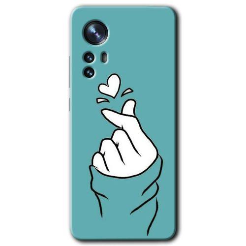 Potkal Hediye Fabrikası Xiaomi Mi 12 Pro Kılıf HD Desen Baskılı Arka Kapak - Mutluluk