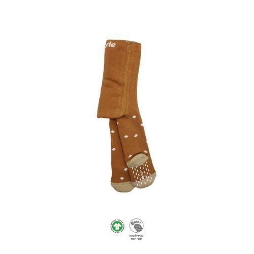 Bistyle Bistyle Tekli Puan Kaymaz Havlu Külotlu Çorap BS50502 Hardal