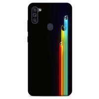 Retro (29) Desen Arka Koruma Kılıfı Renkli Samsung Galaxy M11 Kılıf