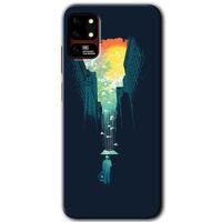 Reeder S19 Max Kılıf HD Desen Baskılı Arka Kapak - City Bird Sky