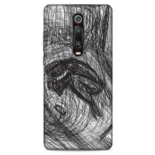 Xiaomi Mi 9T Pro Kılıf Depresyon (37) Silicone Cover Sarı Lacivert
