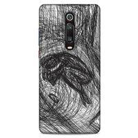 Xiaomi Mi 9T Pro Kılıf Depresyon (37) Silicone Cover Sarı Lacivert
