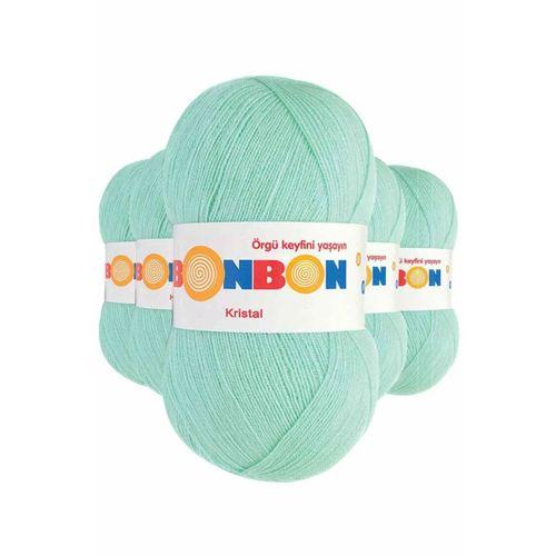 5 Adet Kristal El Örgü Lif İpi Su Yeşili 98329