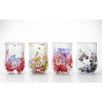 Çift Camlı Çiçekli Bardak Alk4470