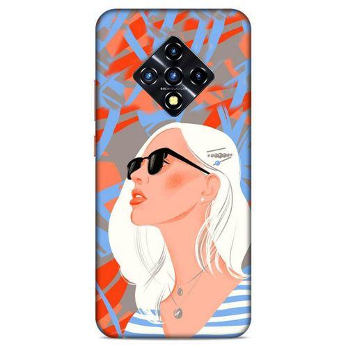 Lopard İnfinix Zero 8 Uyumlu Kılıf Sürreal Yüzler ♀ (13) Silikon Kap Baskılı