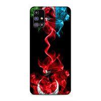 Samsung Galaxy M31s Uyumlu Kılıf Azarbaijan (12) Koruyucu Silikon Azerbaycan Türk Bayrakları
