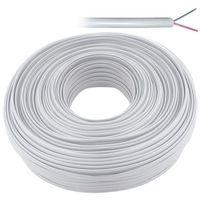 Telefon Kablo 2'li Gri Flat Köken 100 Metre