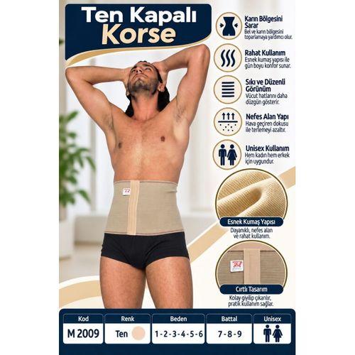 Ten Kapalı Korse – Unisex Bel ve Karın Destek Korsesi – M 2009 - Rylks