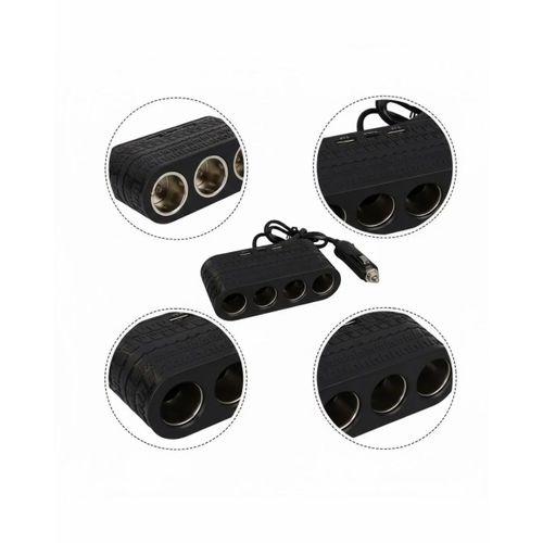 4 Çakmak Girişli Araç Çoklayıcı Type C Ve Usb Destekli Güvenli Güç Dağıtıcı