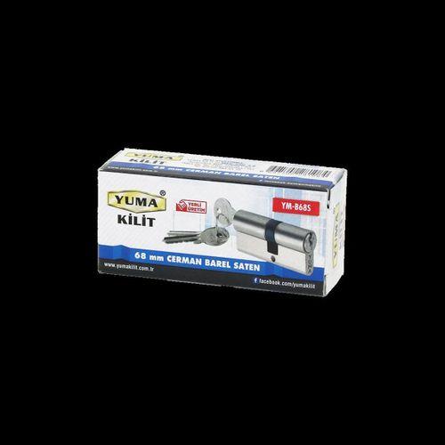 68 mm Barel Silindir Kilit Nikel Saten 3 Anahtar